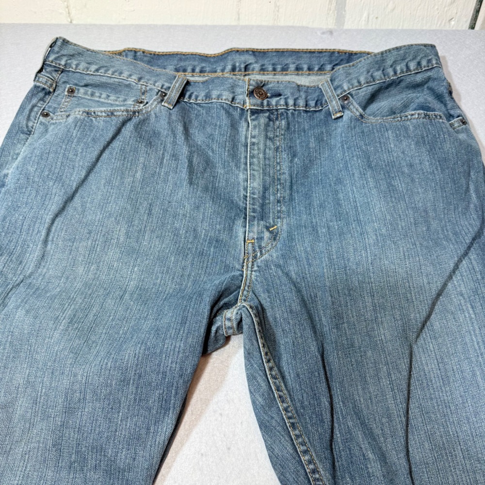 Levi Strauss 505 Regular Fit Medium Wash Denim Jeans W40‎ L32 Water<less